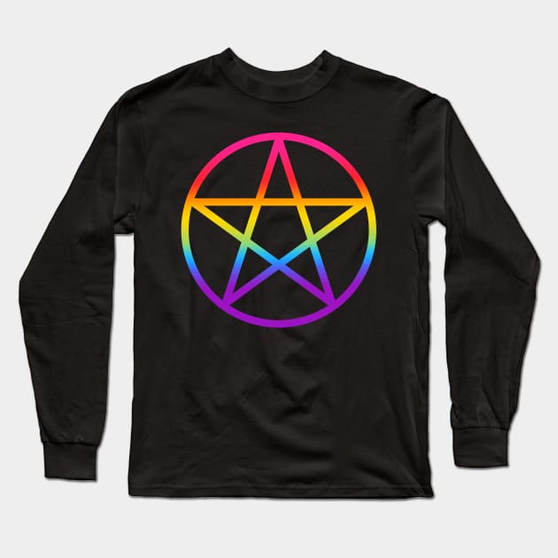 Pride Pentacle Long Sleeve T-Shirt by anomalyalice